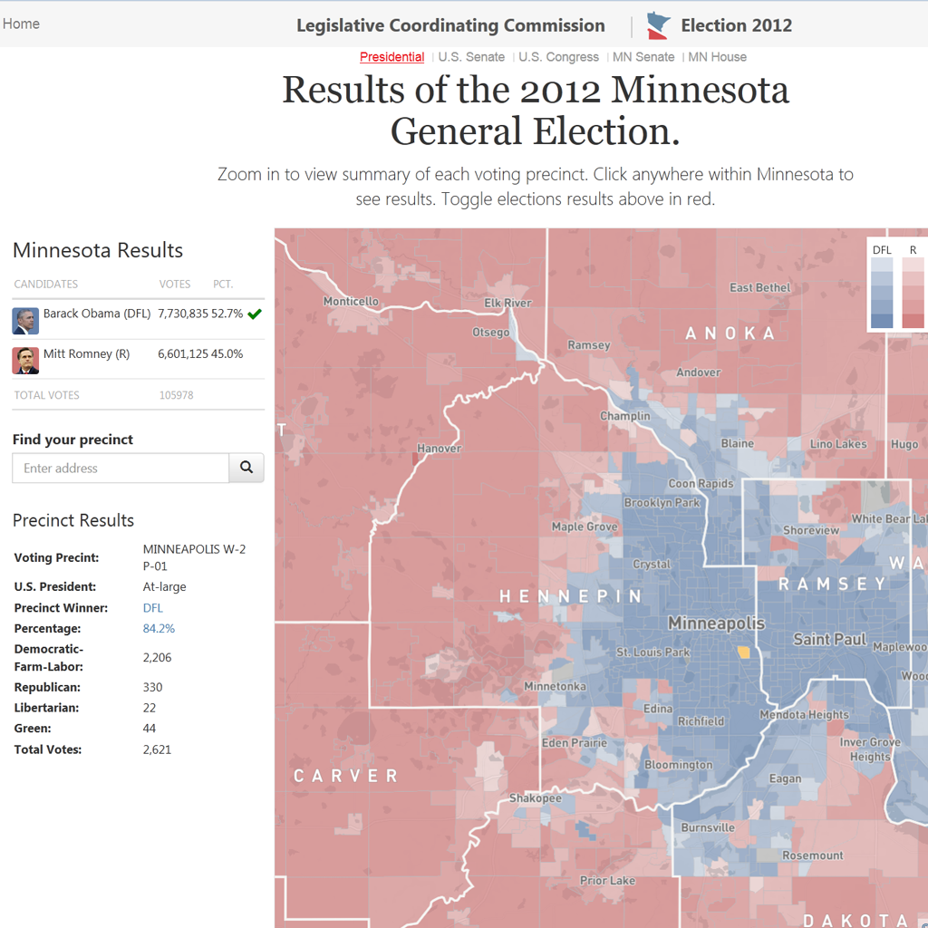 2016 MN Election Results