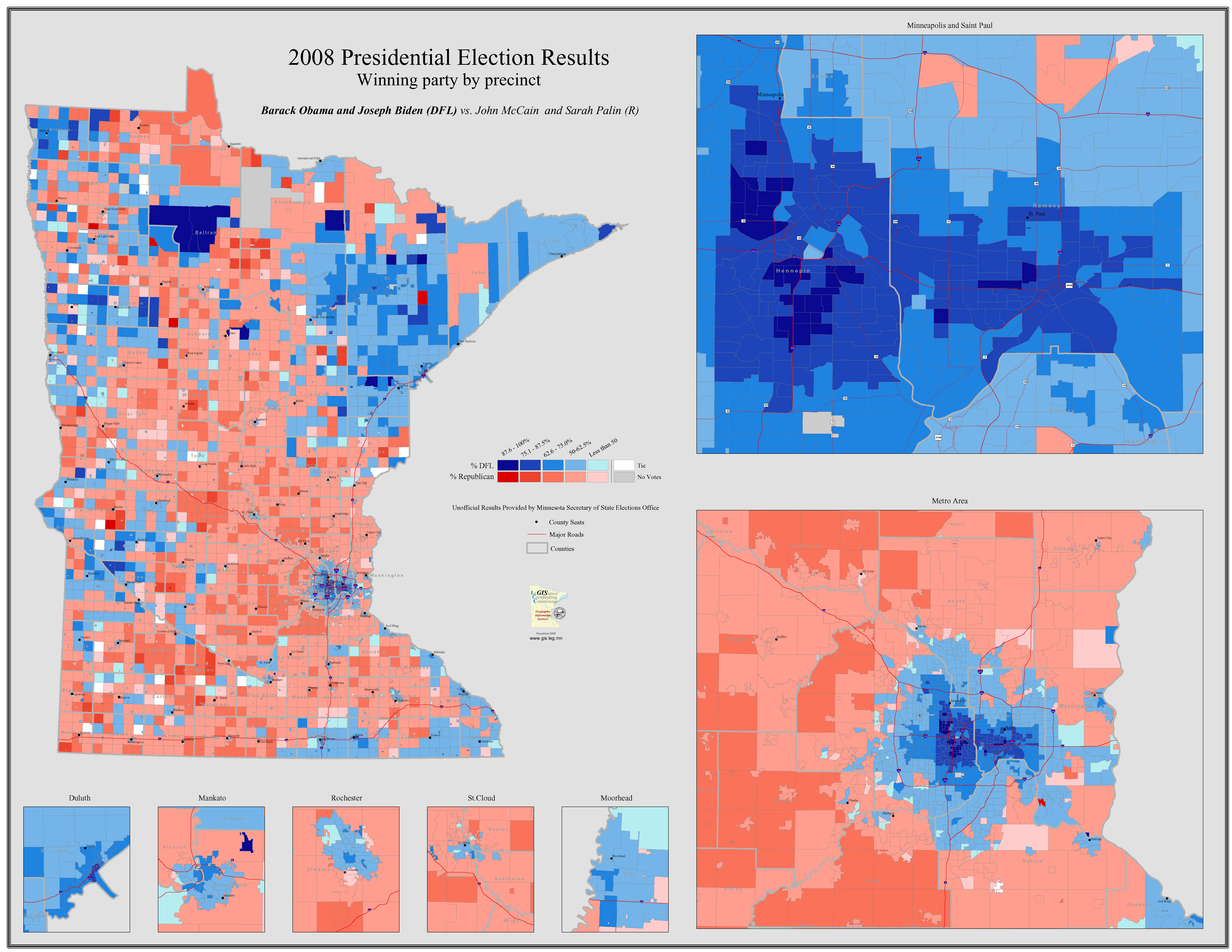 Map of Minneapolis, Minnesota - GIS Geography